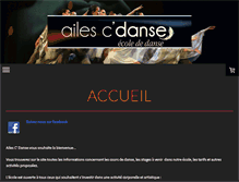 Tablet Screenshot of ailescdanse.com